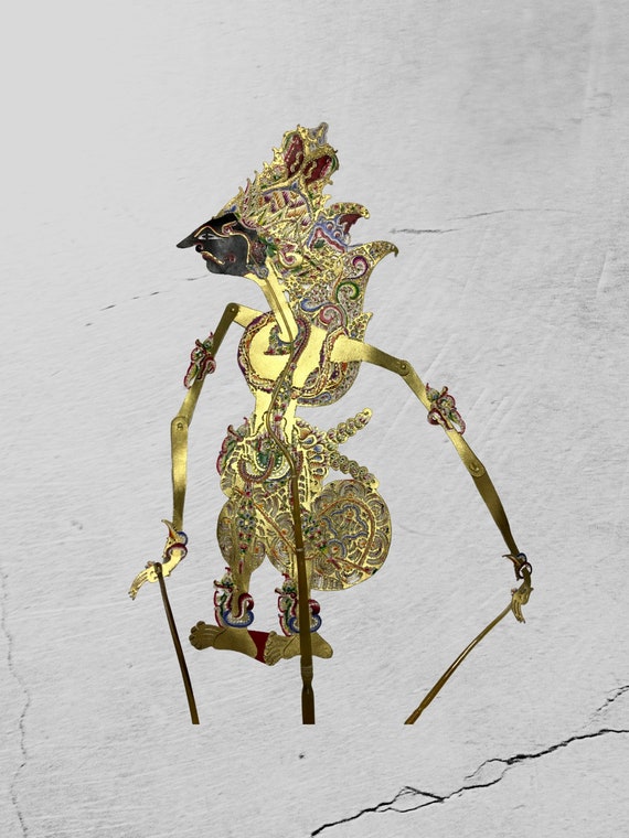 Wayang Kulit Shadow Puppet Kumbakarna Etsy