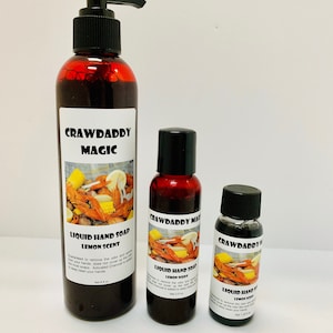 Crawdaddy Magic Liquid Hand Soap removes odor