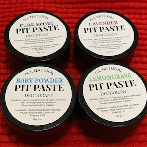 PIT PASTE - Organic, All Natural Deodorant