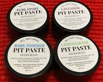 PIT PASTE - Organic, All Natural Deodorant
