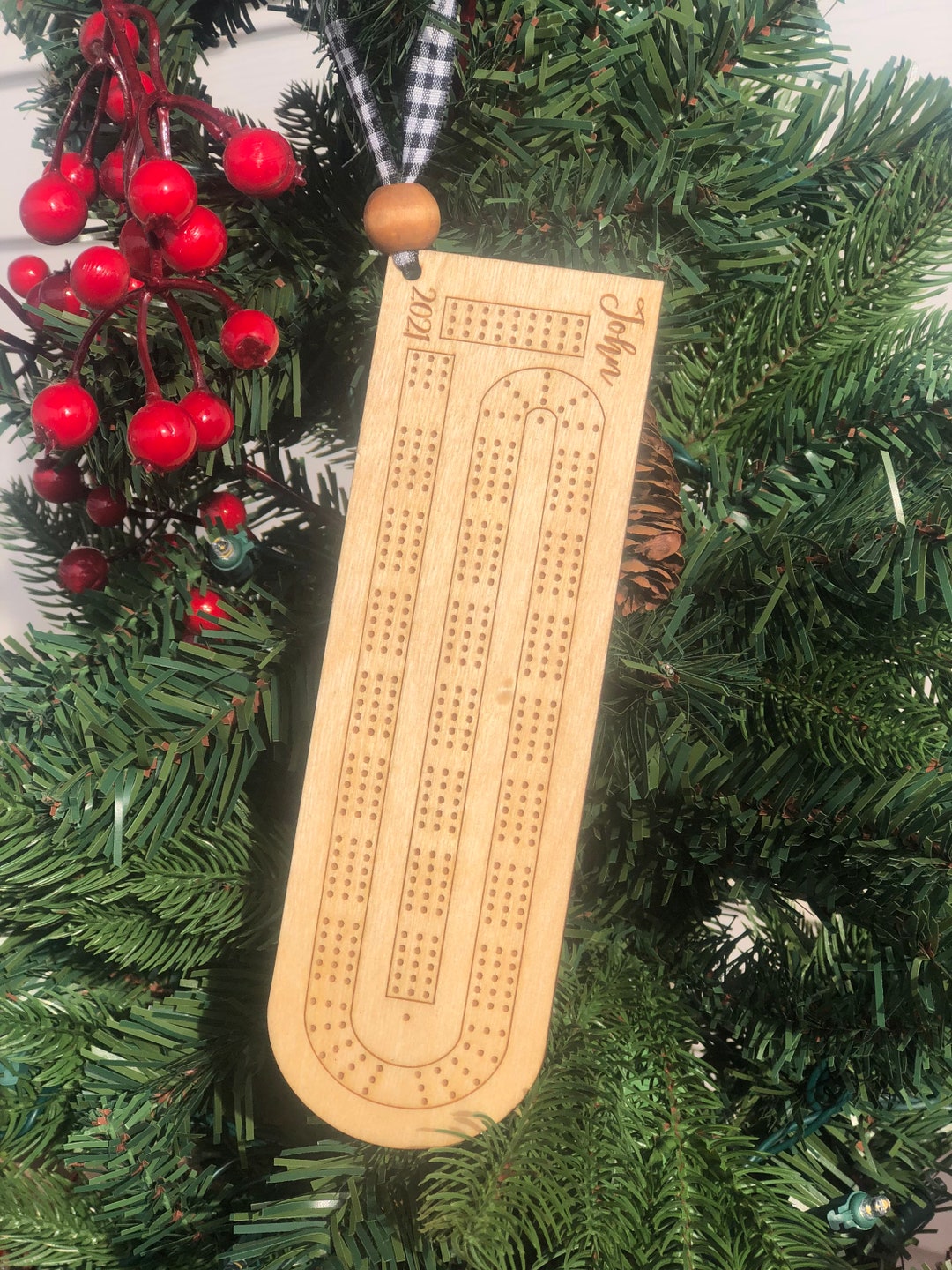 Cribbage Board Ornament/cribbage Board Gift/cribbage Board Etsy