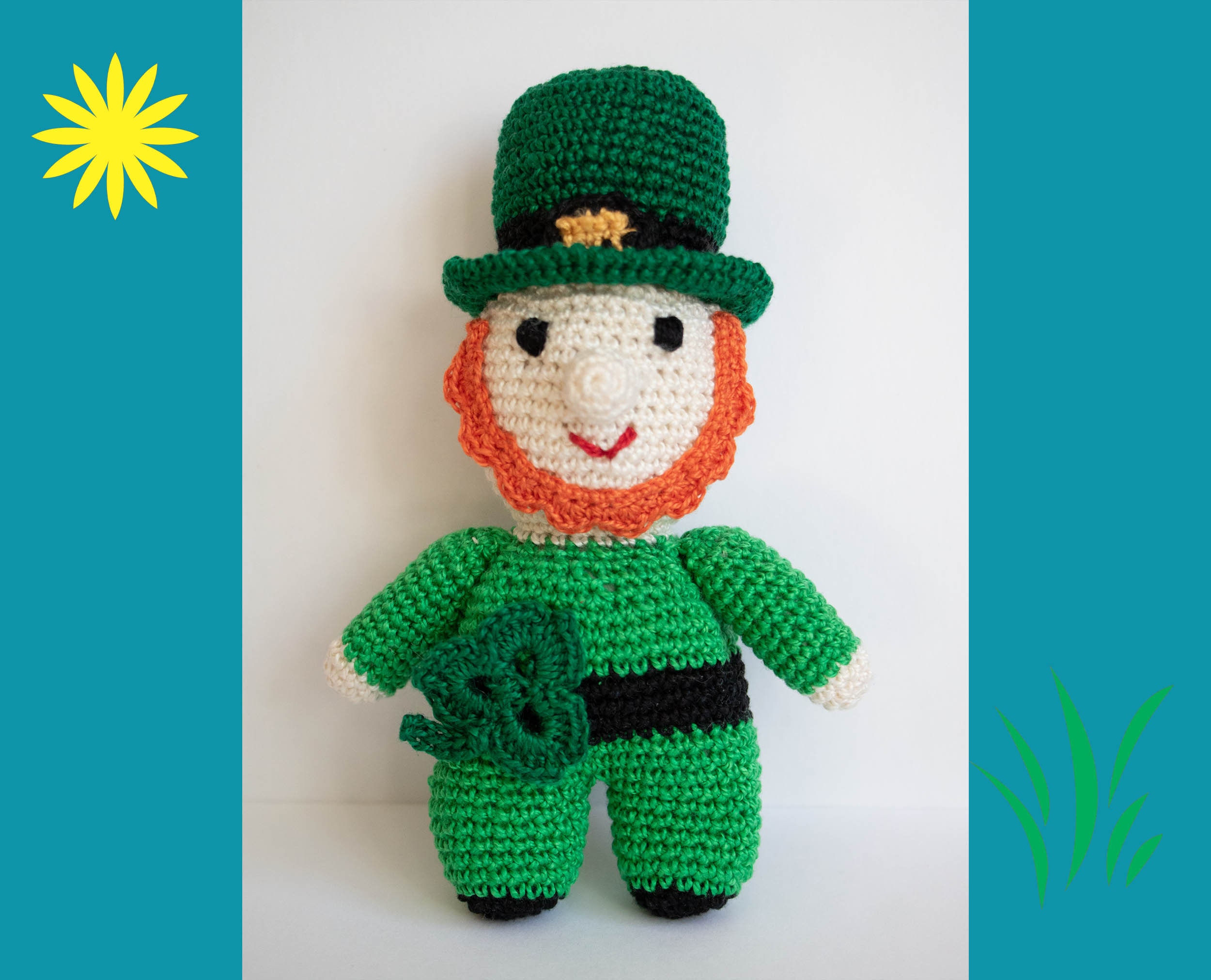 Crochet leprechaun/gnome pdf pattern on St.Patrick's Day | Etsy