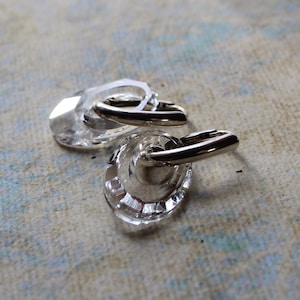 Sterling Silber Swarovski Crystal Helios Ohrringe ( Crystal Clear )