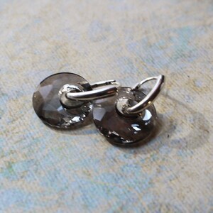 Sterling Silber Swarovski Crystal Victory Ohrringe (schwarz)