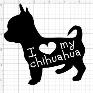 I love my chihuahua decal