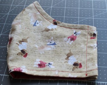 French Pups mask w/filter pocket