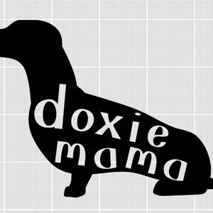 Doxie Mama dachshund decal