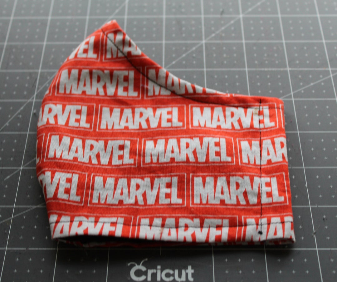 Marvel Logo Mask W/filter Pocket - Etsy