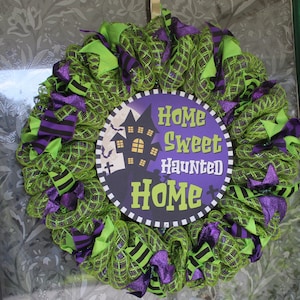 Haunted Home Halloween Wreath