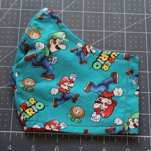 Máscara de Super Mario con bolsillo para filtro