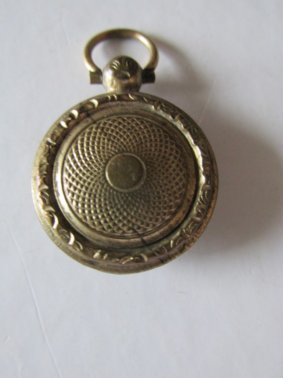 Victorian FRENCH MOURNING Braided Hair FOB Gold P… - image 3