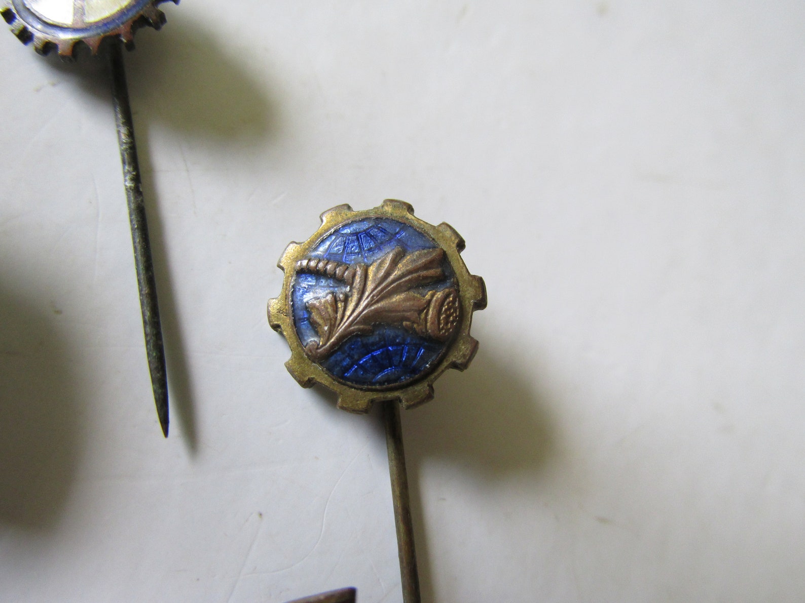 Antique ENAMEL STICK PINS Lapel Pins Worldwide Collectible Etsy