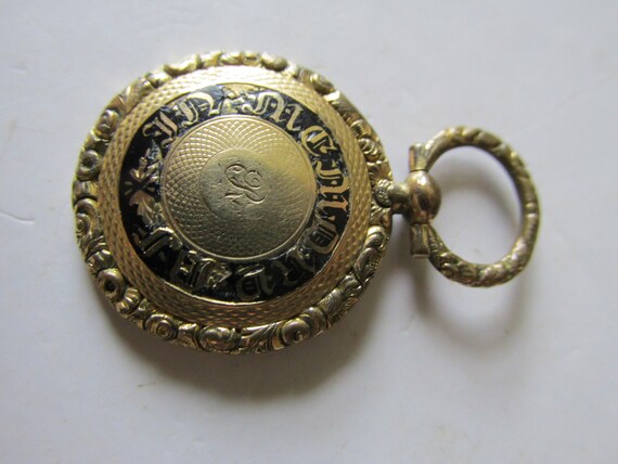 Antique IN MEMORY Of Mourning Keepsake or FOB Gol… - image 6