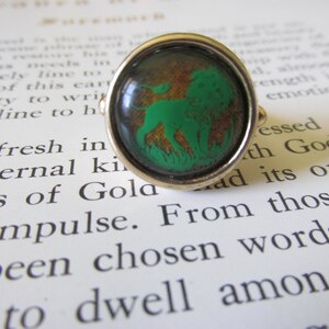 Rare Jeane Dixon Leo Ring Gold Plated Zodiac Jul 23 Aug 22 Etsy