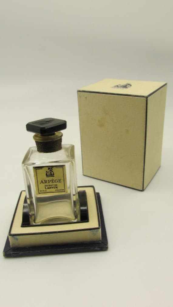 Mid Century Modern EMPTY LANVIN PARFUMS Bottle in 