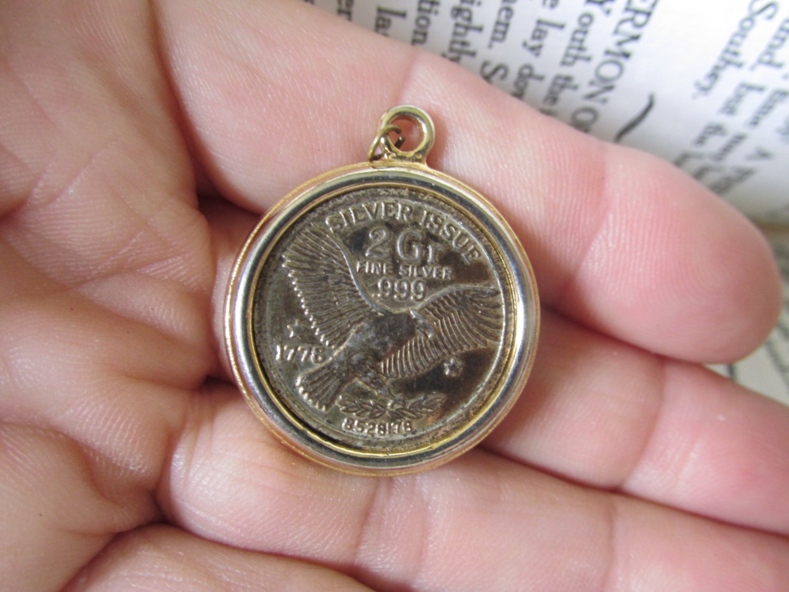 Silver Issue 2 GR FINE SILVER .999 1776 Commemorative Coin Etsy