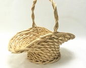 large chunky flower basket, Easter Basket, 13 quot x9.5 quot wide, 12 quot tall