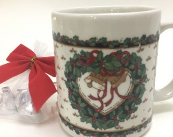 Christmas mug coffee cup office stocking stuffer gift; coworker gift idea, teacher gift