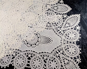 8 Vintage New Plastic Vinyl White Lace Placemats, Delicate and Thin YET Longlasting