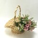 large chunky flower basket, Easter Basket, 13'x9.5' wide, 12' tall; Christmas office coworker teacher gift idea