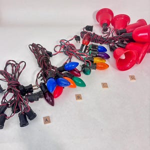 Christmas Holiday 7 Light Strands - Works, Uses C9 Bulbs - Various Options Sold Individually