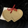 Brown Bag Cookie Art Double Heart Mold: 1988 Valentine's Day Baking with Recipe