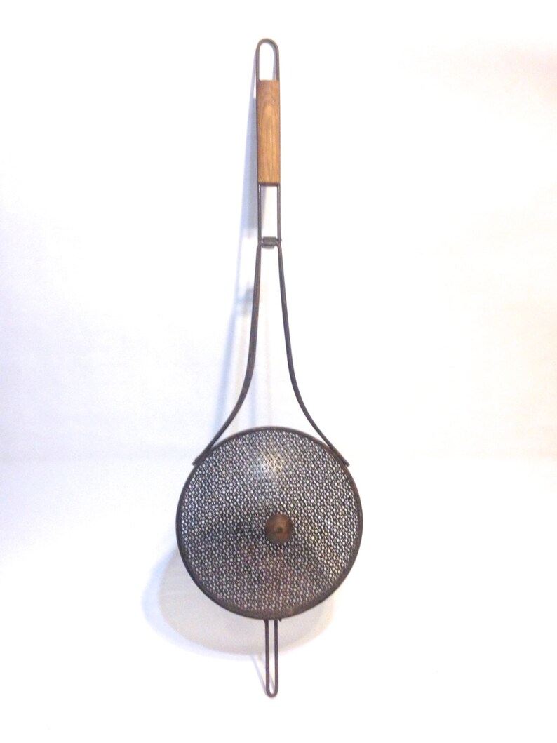 Primitive Androck popcorn popper basket colonial style Etsy