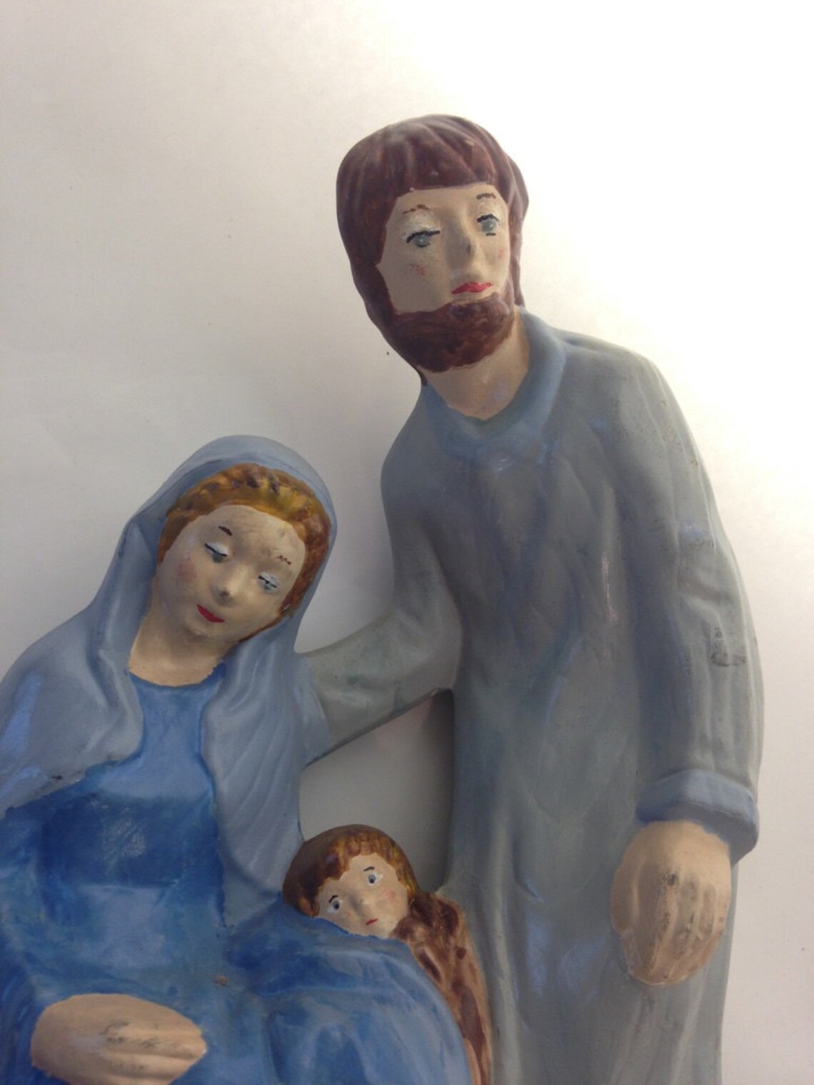 WDS WONDROUS Christmas Nativity Set-8Pcs White And Gold Mini Nativity Figures Modern Holy Family Scene, Resin And Wood Religious Collection For Kids, Xmas Table Mantle Shelf Holiday Decor