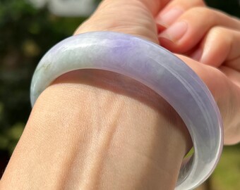 ✾セルロイドバングル✾ ジェードグリーン Certified Green A JADE Jadeite centipede scorpion Bangle