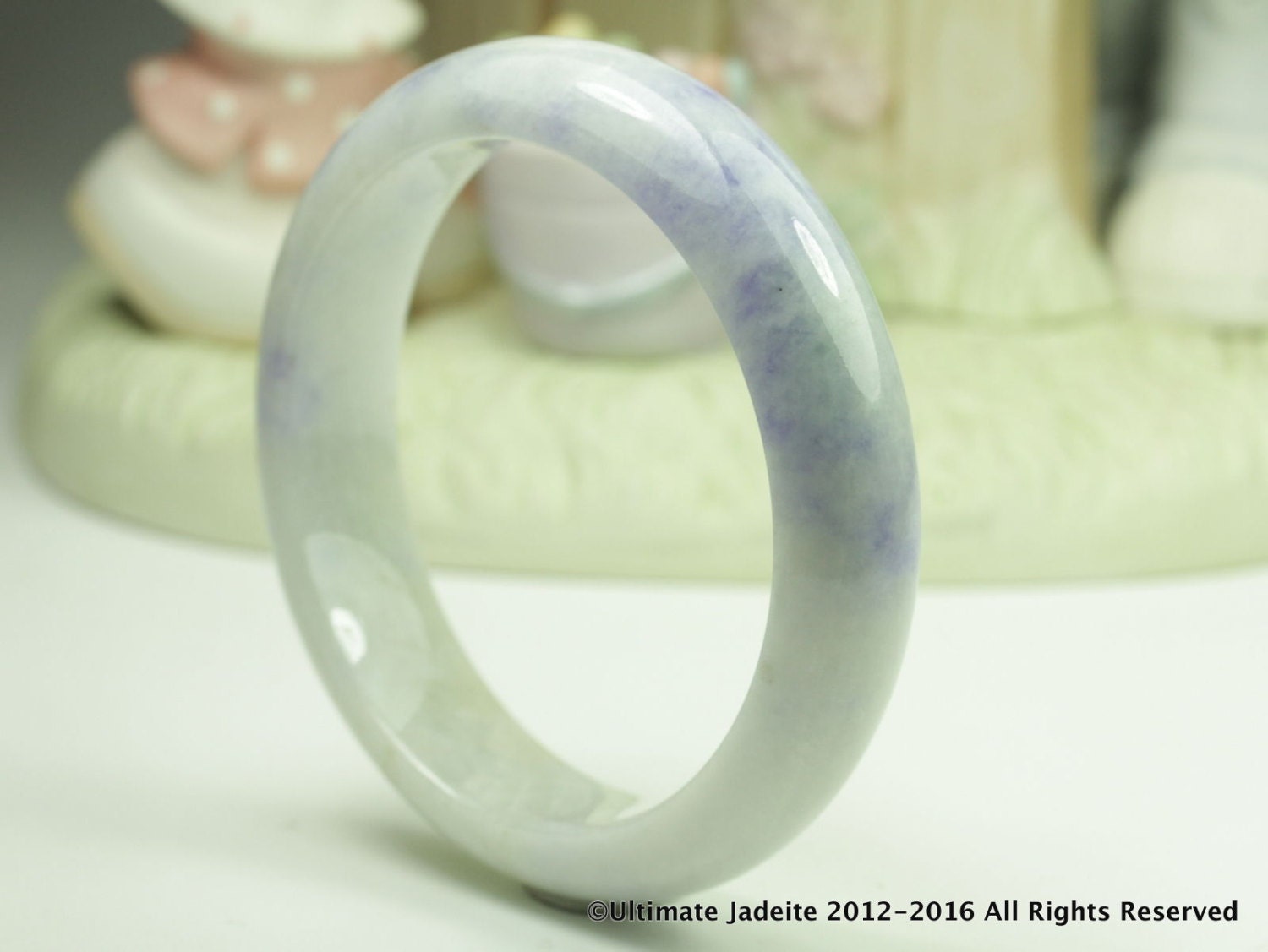 アルバイトジェダイト翡翠バングルブレスレット - 56.7 mm