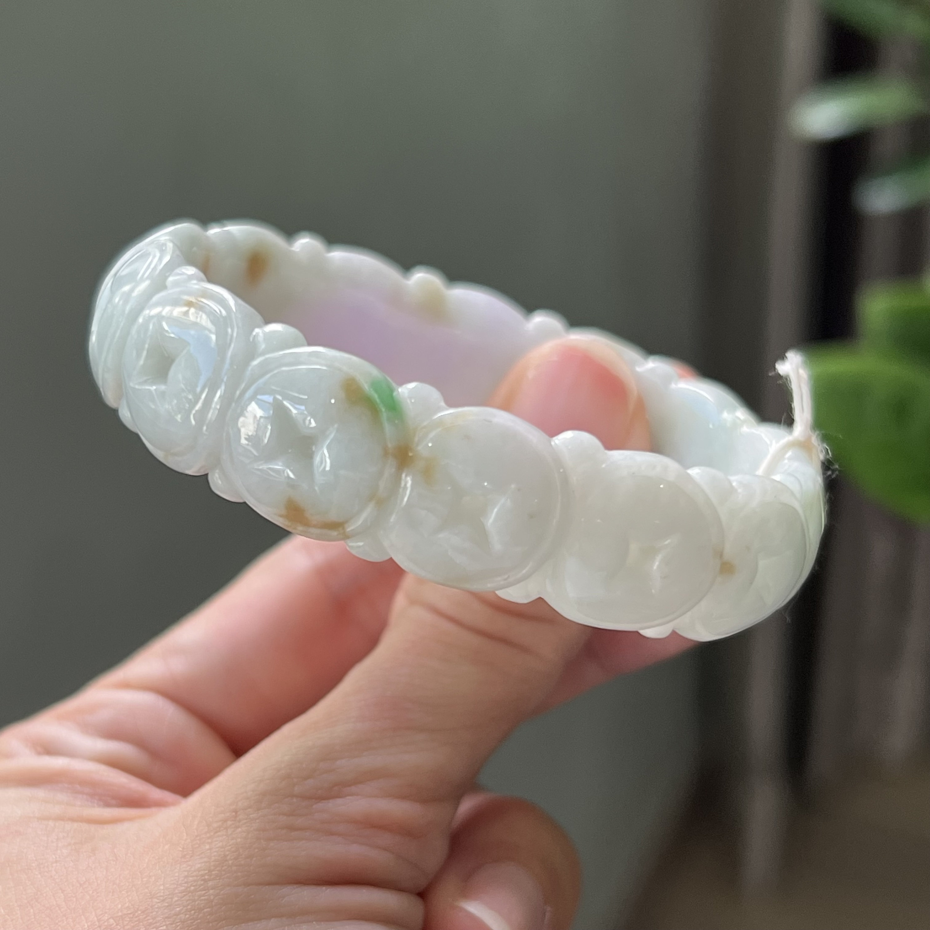 美品エメラルドの腕輪56mm