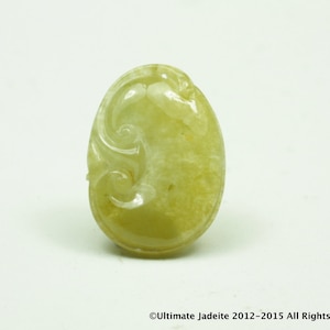 Jadeite Jade Pendant -- ICY Uniform Russet Ruyi (Grade A)