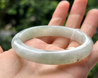 Amazon | ラベンダー翡翠バングルブレスレット、女性用、天然