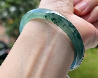 Green Jade Butterfly Ring Genuine Green Jade 18KGP Cubic Zirconia