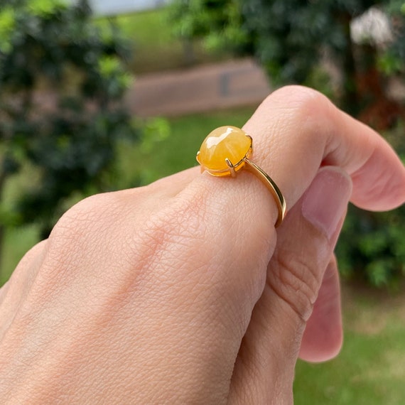 Yellow 2024 jade ring