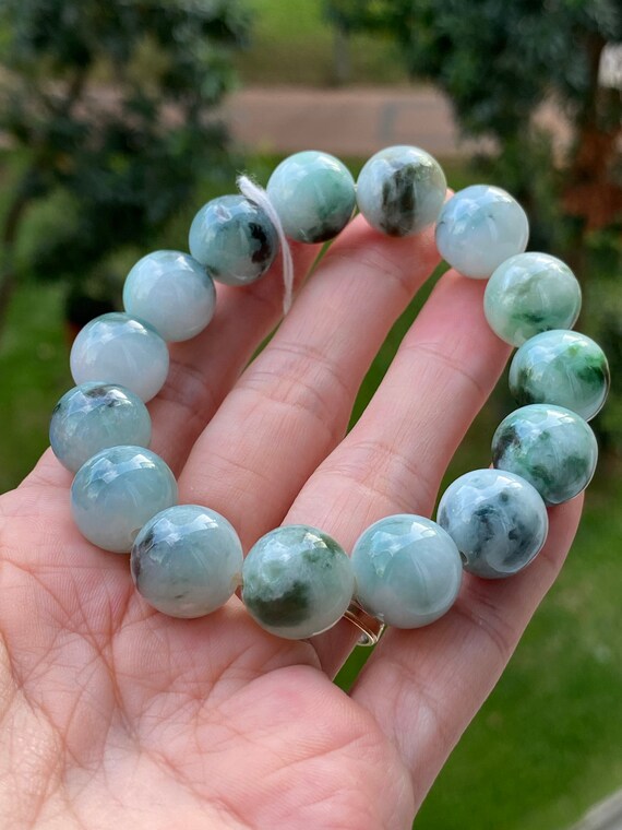13mm Sieraden Armbanden Handkettingen Jade bracelet|Perfect High quality Myanmar jade bead 