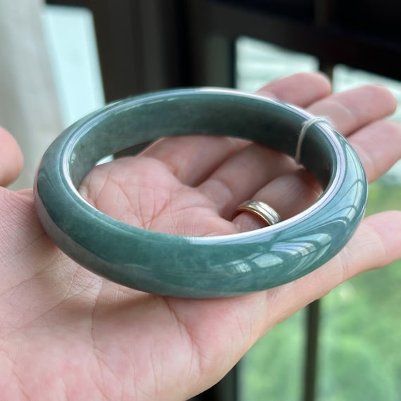 Grey jade shop bangle