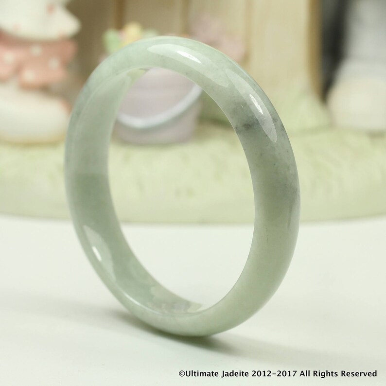 62 Mm Chinois Naturel belle jaune blanc JADE JADEITE Bangle Bracelet 56mm-