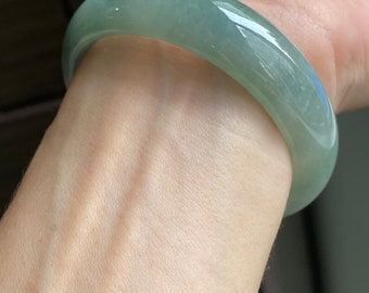 翡翠ハングル ジェイダイト 翡翠 バングル 宝石鑑別書付 | 古美術ささき