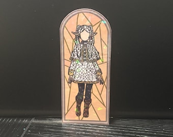 Pegatinas de vidrieras de anime de Long Journey