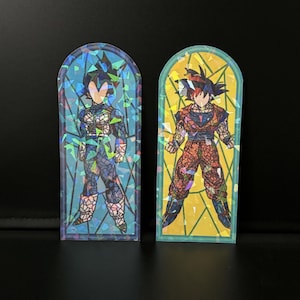 Stained Glass DBZ Stickers