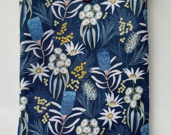 Handmade Padded Book Nest (Medium) | Book Protector Sleeve with Pocket | Unique Fabric Design | Travel-Friendly Book Pouch