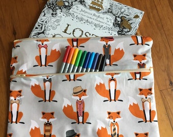 Fox large pencil case