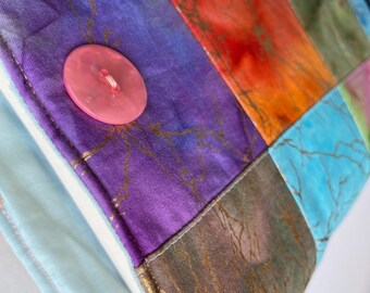 Handmade Padded Book Nest (Large) | Book Protector Sleeve with Pocket | Unique Fabric Design | Travel-Friendly Book Pouch