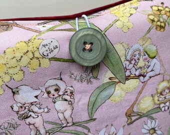 Padded Book Pouch (Large) | Book Protector Sleeve with Pocket | Unique Fabric Design | Travel-Friendly Book Nest