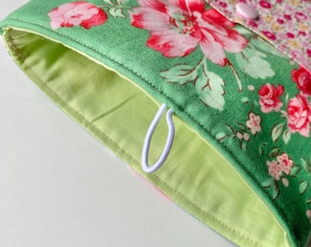 Handmade Padded Book Nest (Medium) | Book Protector Sleeve with Pocket | Unique Fabric Design | Travel-Friendly Book Pouch