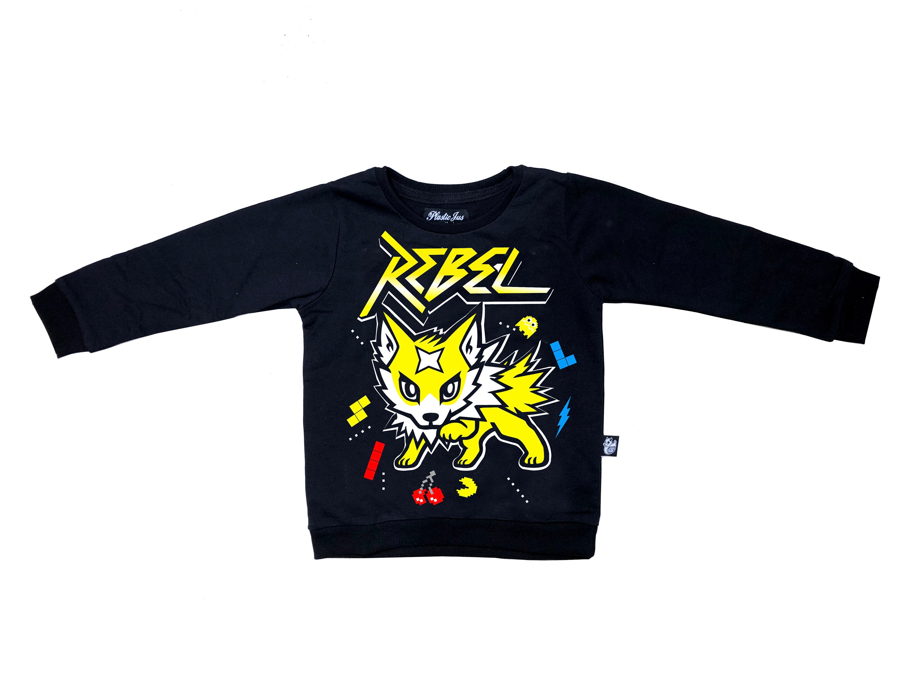Organic Black Shirt 90's Shirt Toddler 