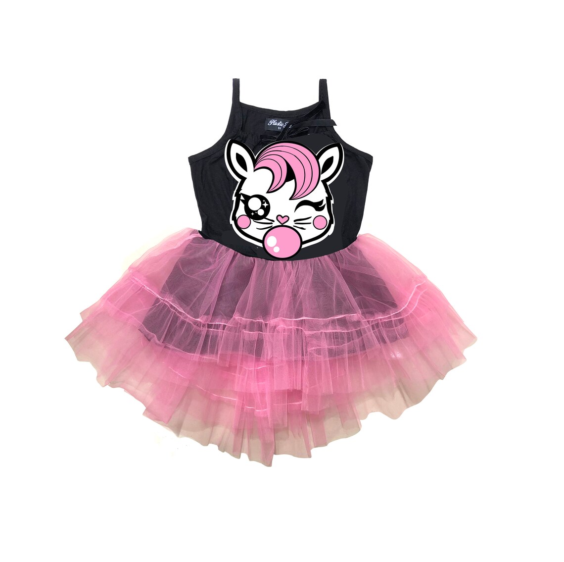 Cute Cat tutu dress pink tutu Girl cat dress Black tutu Etsy