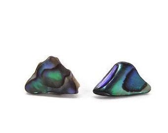 Abalone Shell Earrings - Sterling Silver Shell Studs