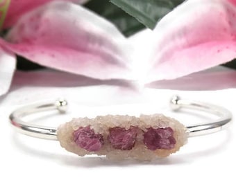 Pink Tourmaline Bracelet - Natural Pink Gemstone Bracelet